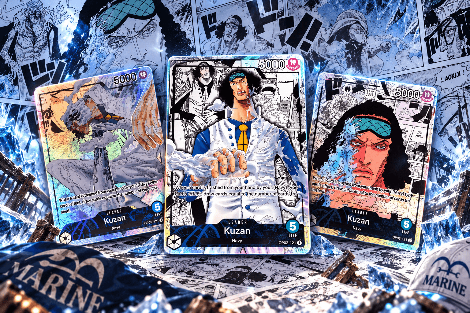 Kuzan and Tashigi: Marine Cards Ranked by Value