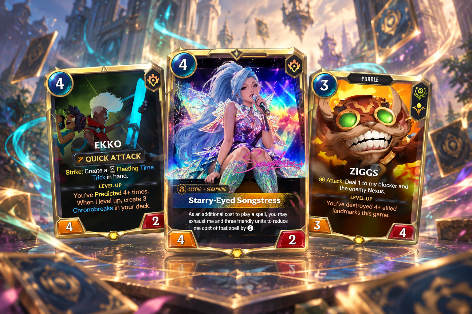 Riftbound's Nine Radiance Legends: Seraphine, Ziggs, Jarvan IV, Ekko and More