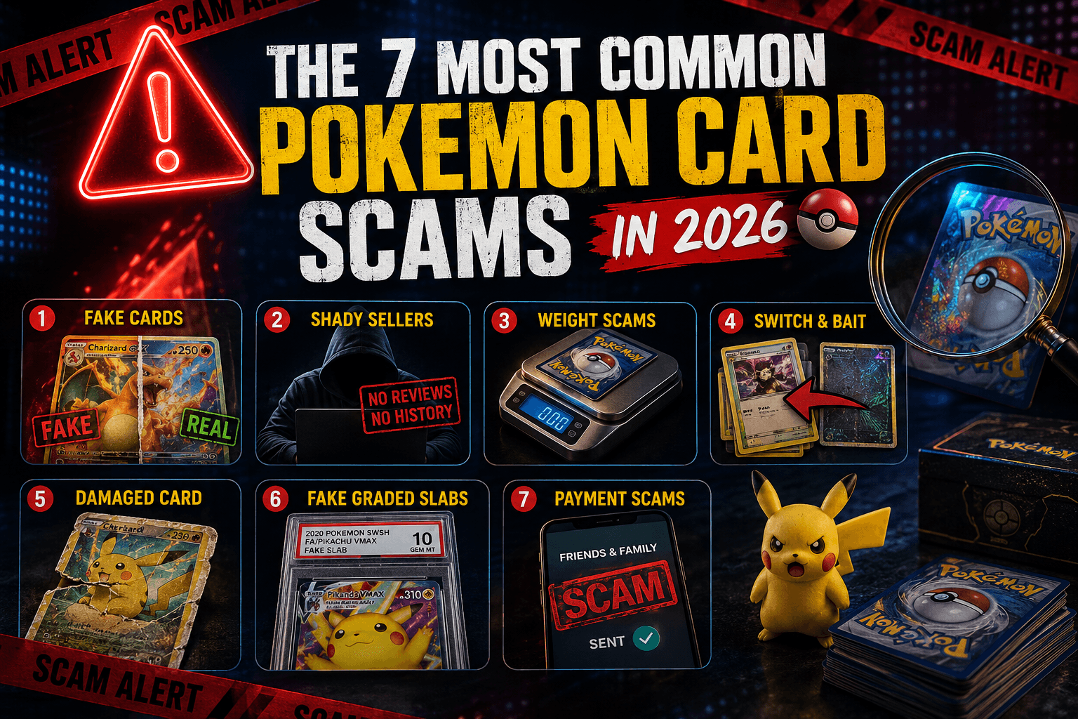 The 7 Most Common Pokemon Card Scams in 2026 (And How to Spot Them)