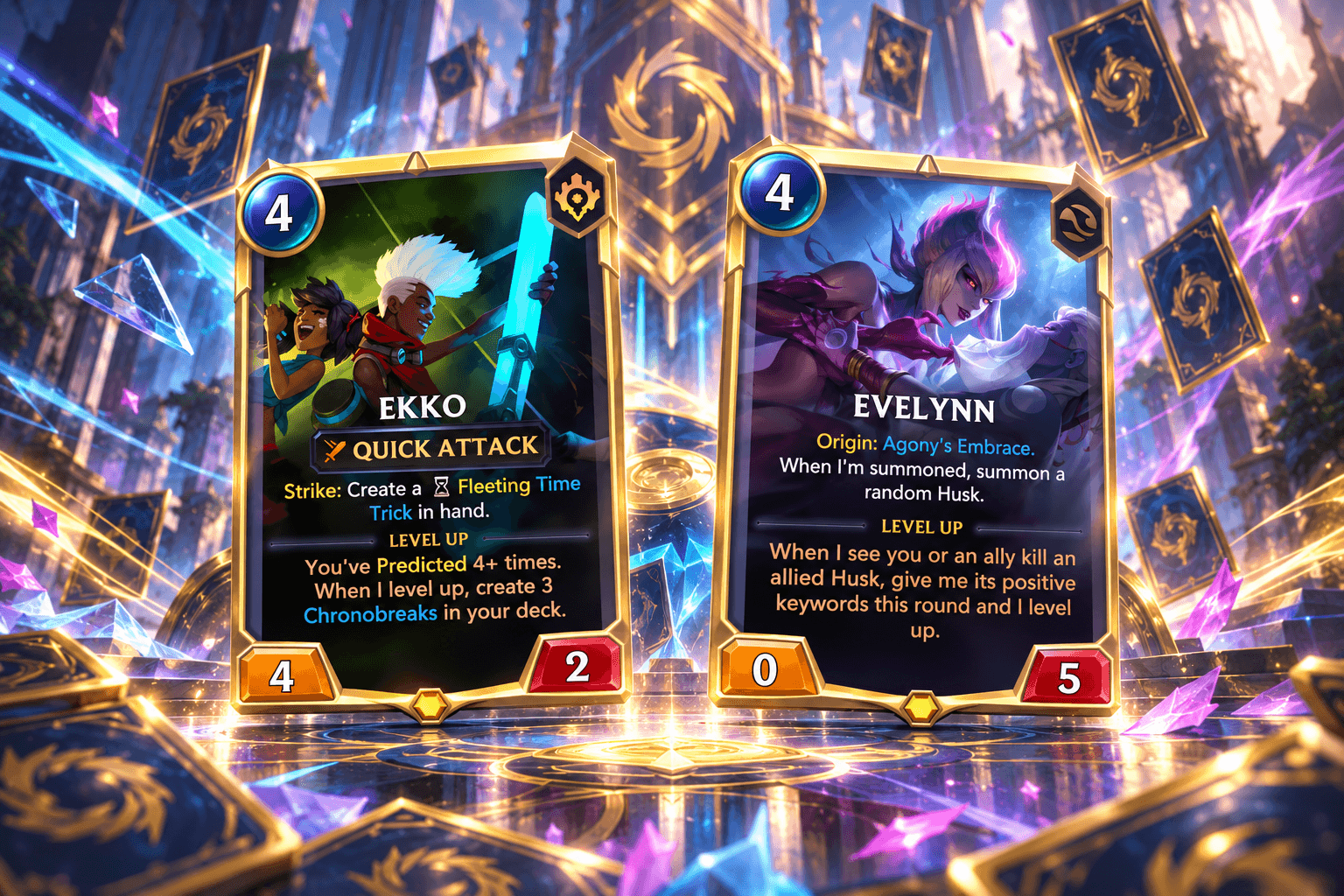 Ekko and Evelynn in Riftbound: The Two Radiance Legends to Watch