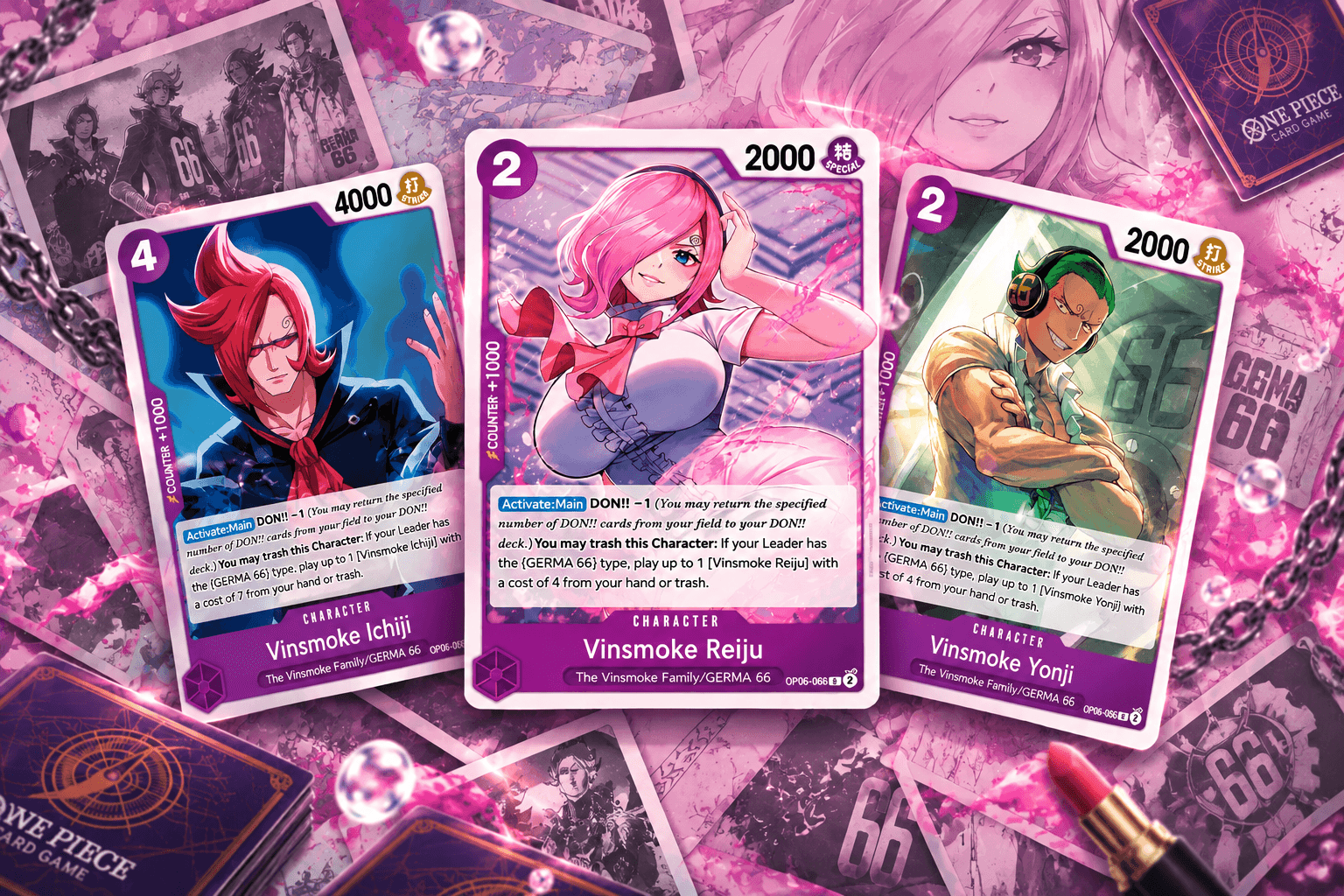 Vinsmoke Sanji and Vinsmoke Judge: The Germa Cards