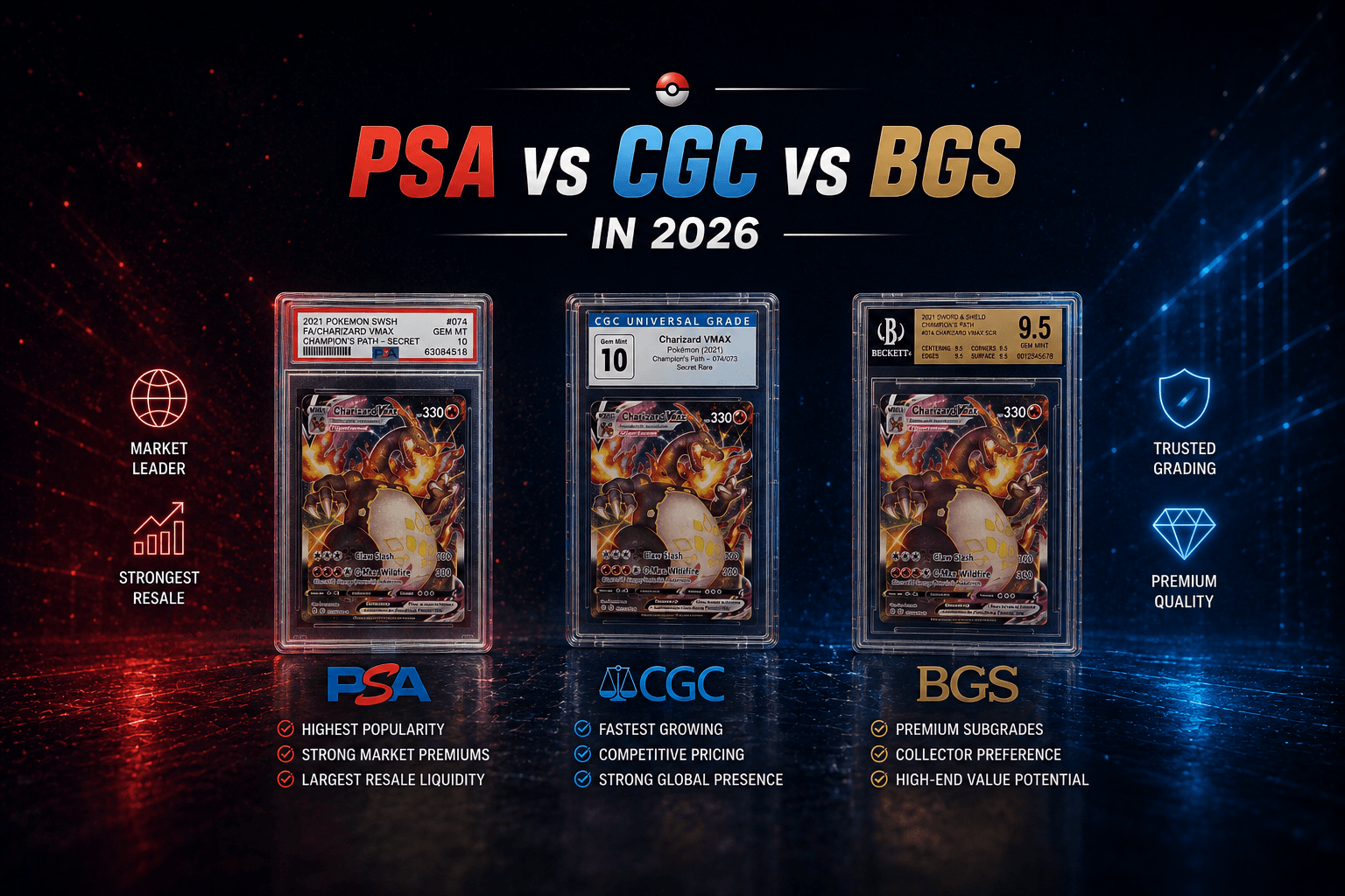 PSA vs CGC vs BGS in 2026: Which Grading Service Actually Adds Value?