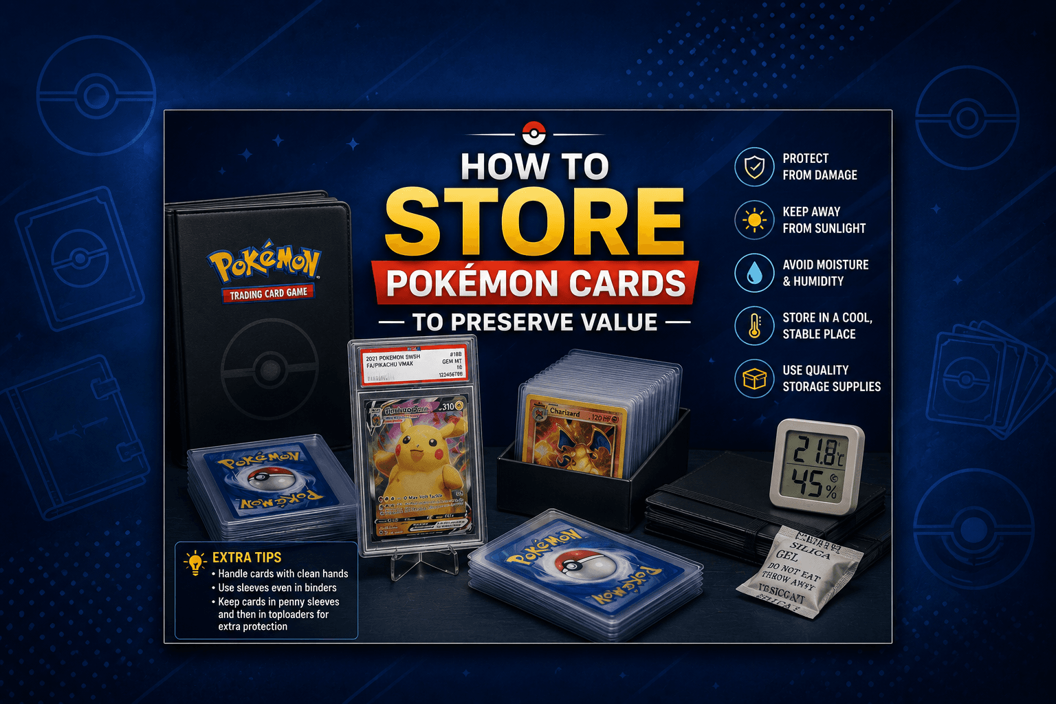 How to Store Pokémon Cards to Preserve Value in 2026 (Complete Guide)