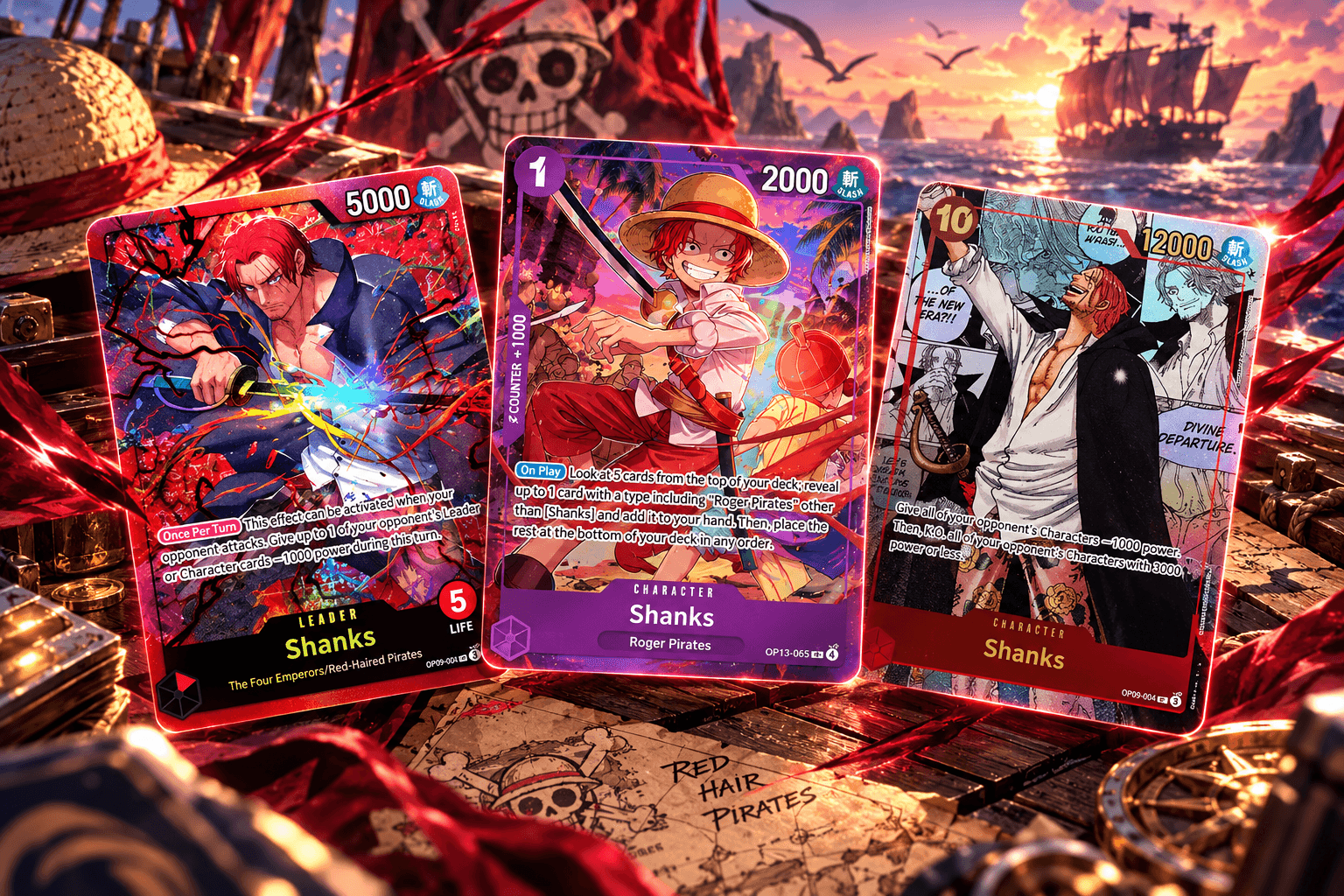 Yasopp and Benn Beckman: The Red Hair Pirates Cards